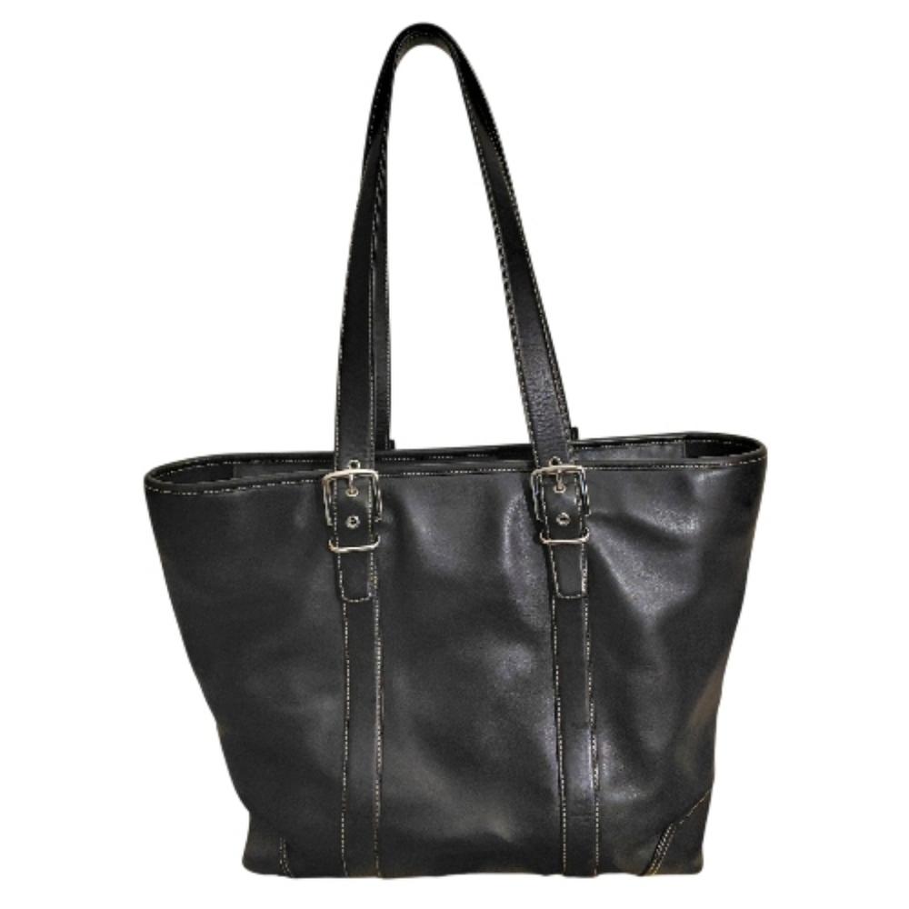 Coach Vintage Hampton Black Large Tote Bag - Picture 2 of 14